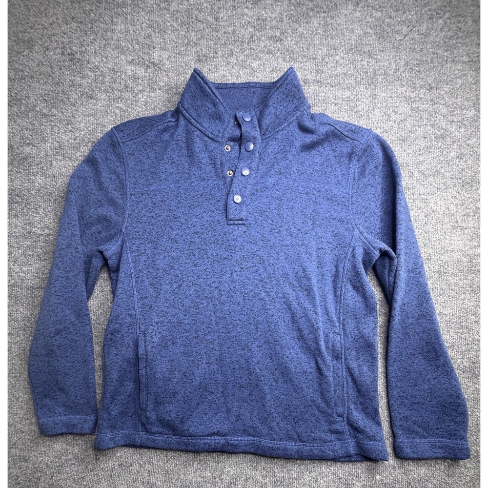 G.H. Bass And Co Men's Blue‎ Quarter Zip Pullover Size Large